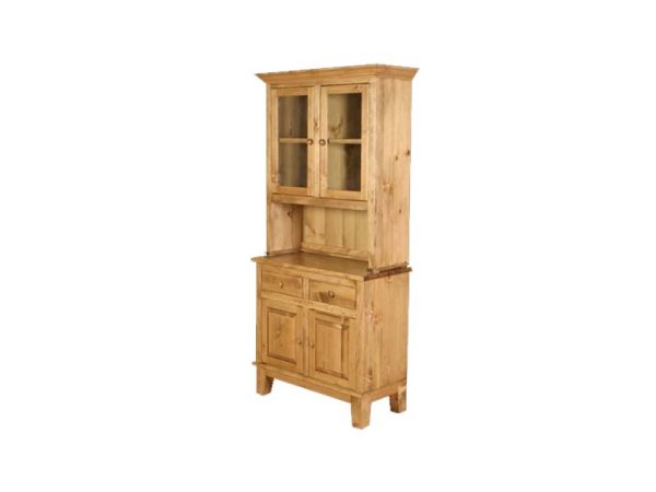 Garibaldi: 39″ wide Buffet & Hutch (Pine / Maple)