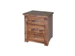 Red River 3 Drawer Night Stand