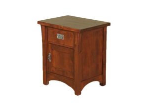 Solitaire 1 Drawer + 1 Door Night Stand