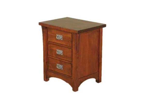 Solitaire 3 Drawer Night Stand