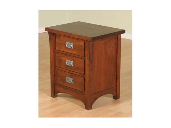 Solitaire 3 Drawer Night Stand