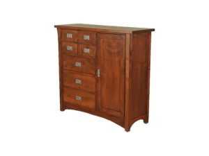 Solitaire 7 Drawer + 1 Door Lingerie Armoire