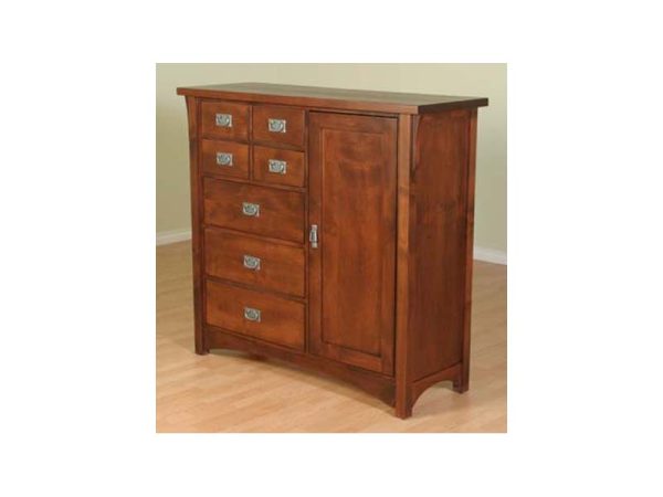 Solitaire 7 Drawer + 1 Door Lingerie Armoire