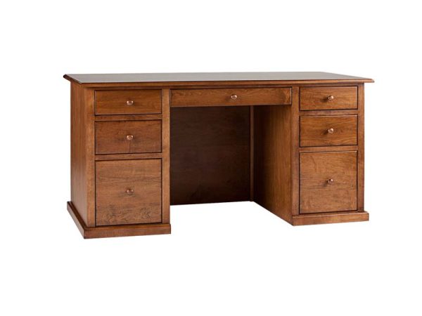 Traditional Office Desk - Double Pedestal