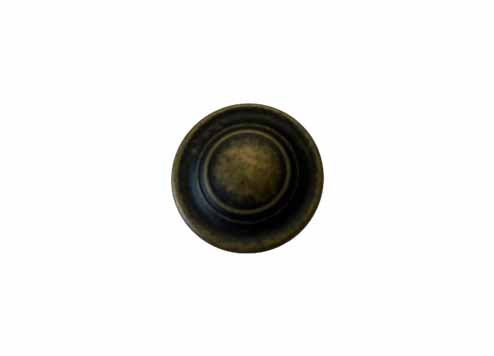 SAH020 : Antique Brass : Round Metal knob