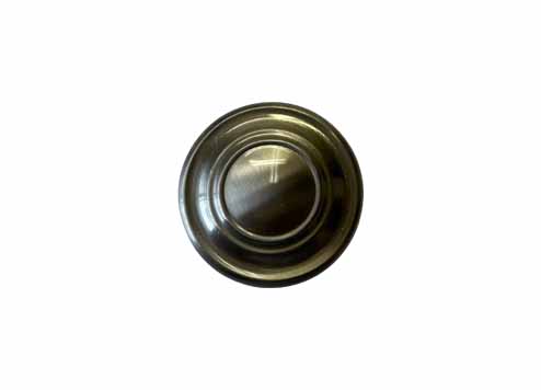 SAH024 : Brushed Nickel : Round Metal Knob